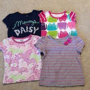 5 for $10 Toddler girl shirt bundle